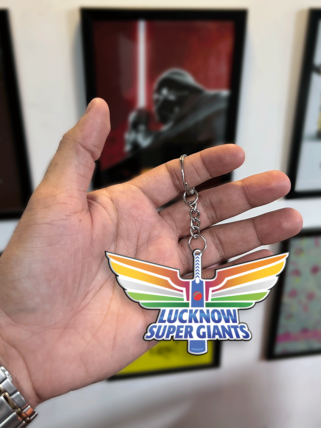 Lucknow Super Giants Lucknow Super Giants Pack of 1 Metal Keychain - (Pack of 1) (5)