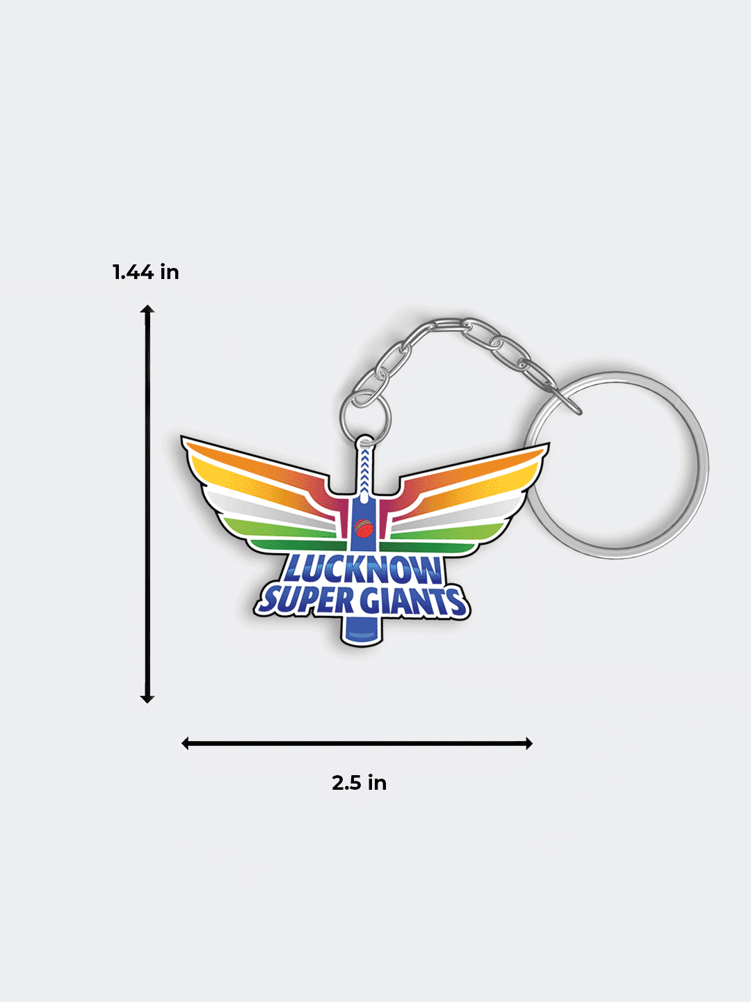 Lucknow Super Giants Lucknow Super Giants Pack of 1 Metal Keychain - (Pack of 1) (6)