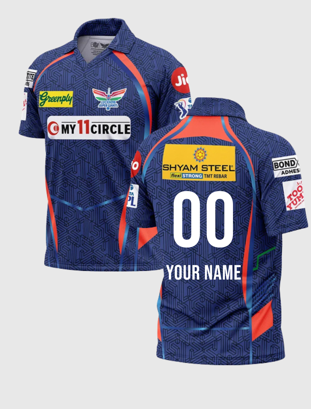 Men Official IPL-2023 Match Jersey - Customised