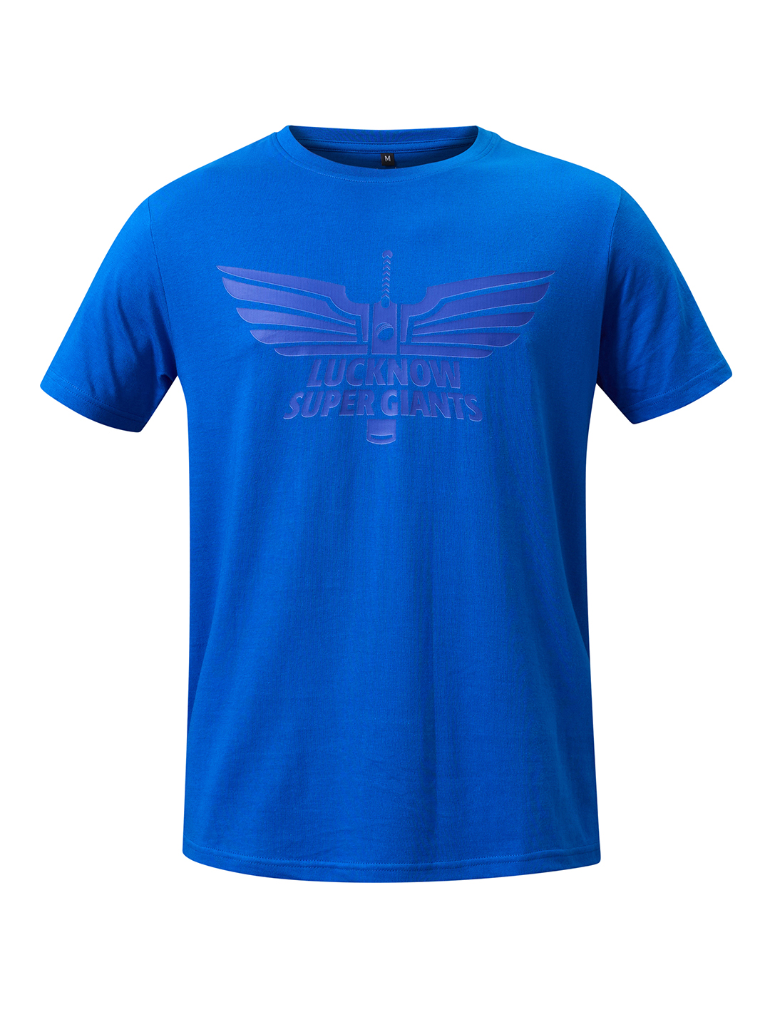 Lucknow Super Giants Men Royal Blue Logo Printed Half Sleeves Round Neck Cotton T-Shirt (5)