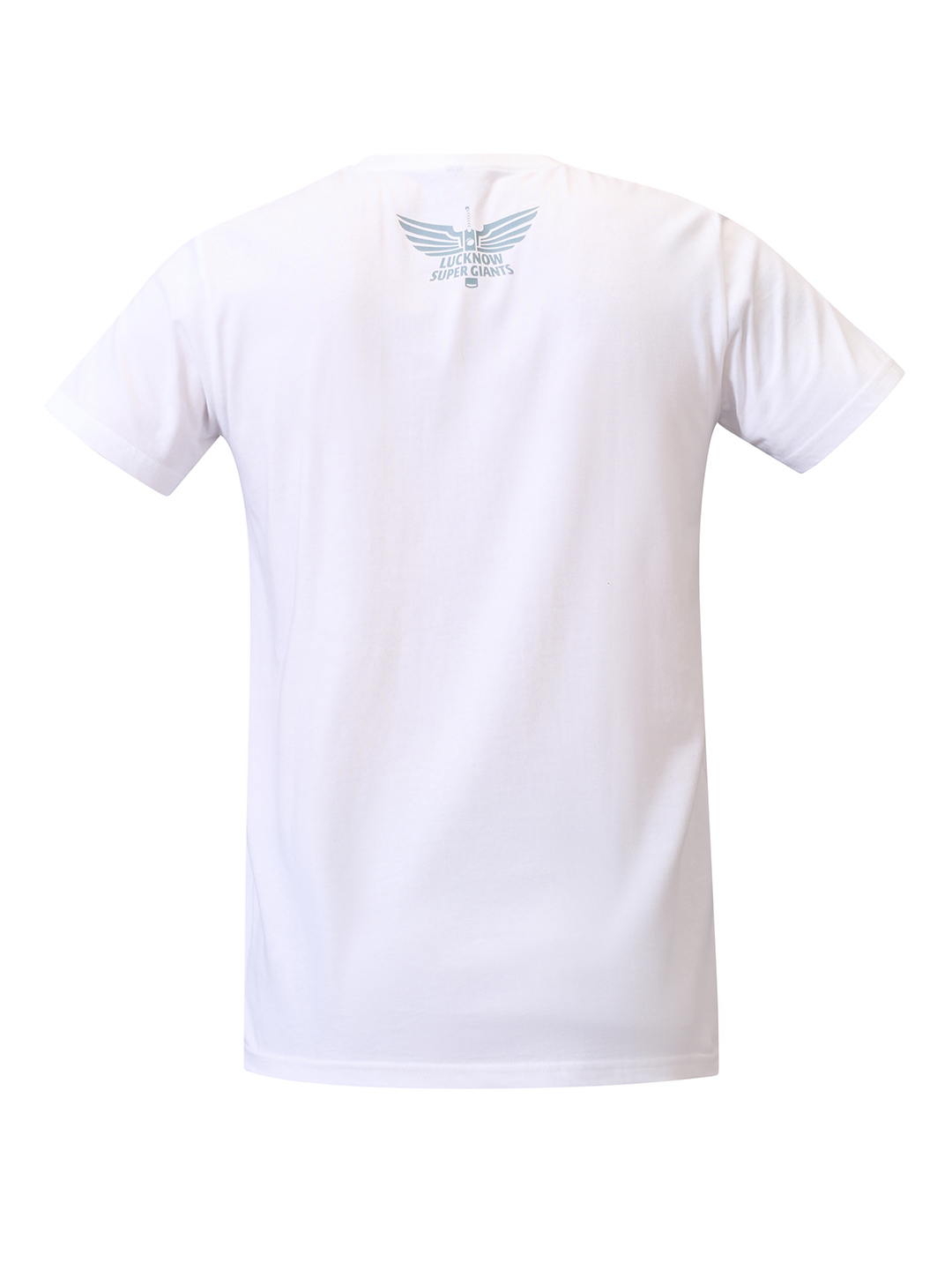 Lucknow Super Giants Men White Graphic Printed Half Sleeves Round Neck Cotton T-Shirt (6)