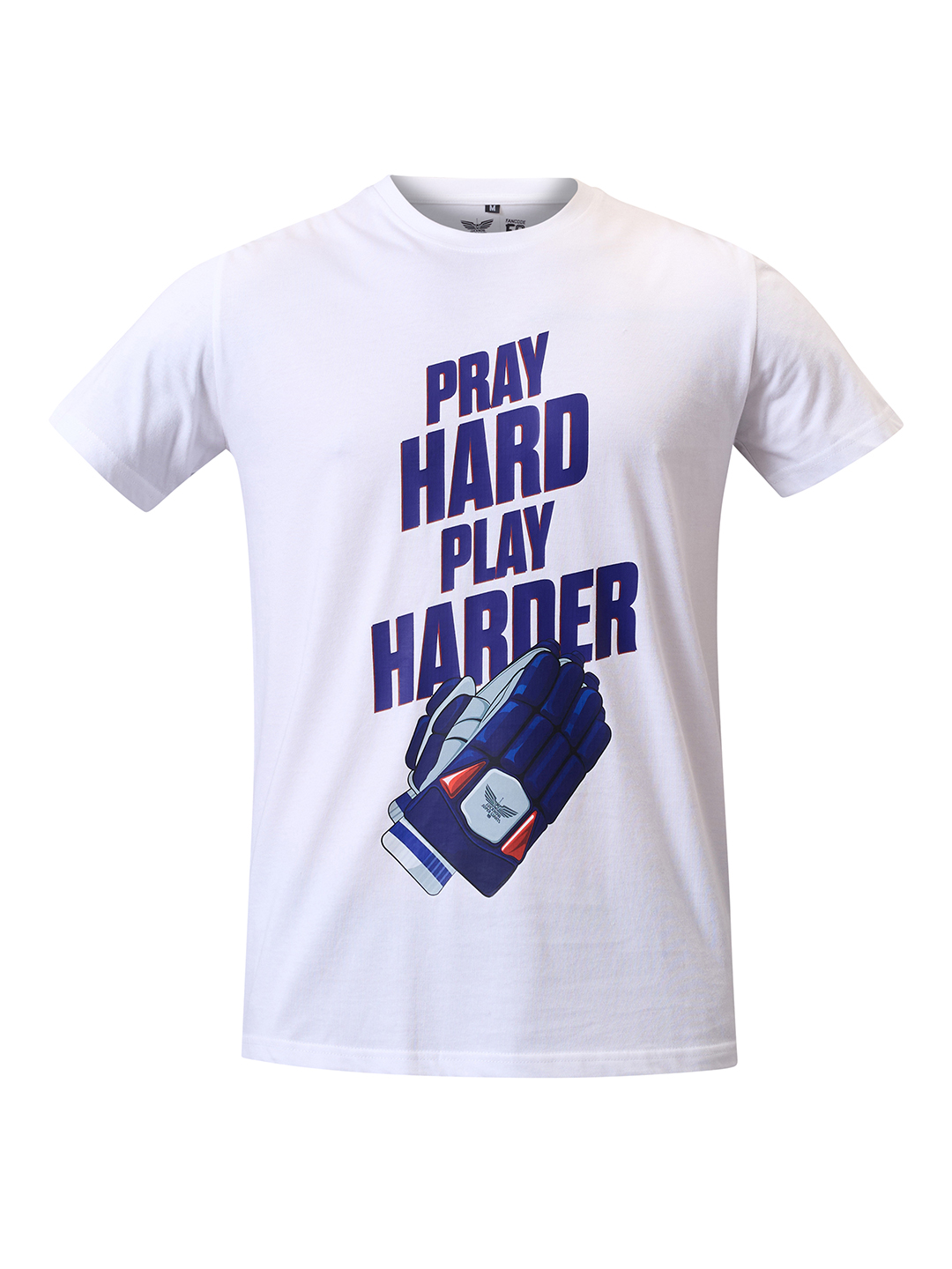 Lucknow Super Giants Men White Graphic Printed Half Sleeves Round Neck Cotton T-Shirt (5)