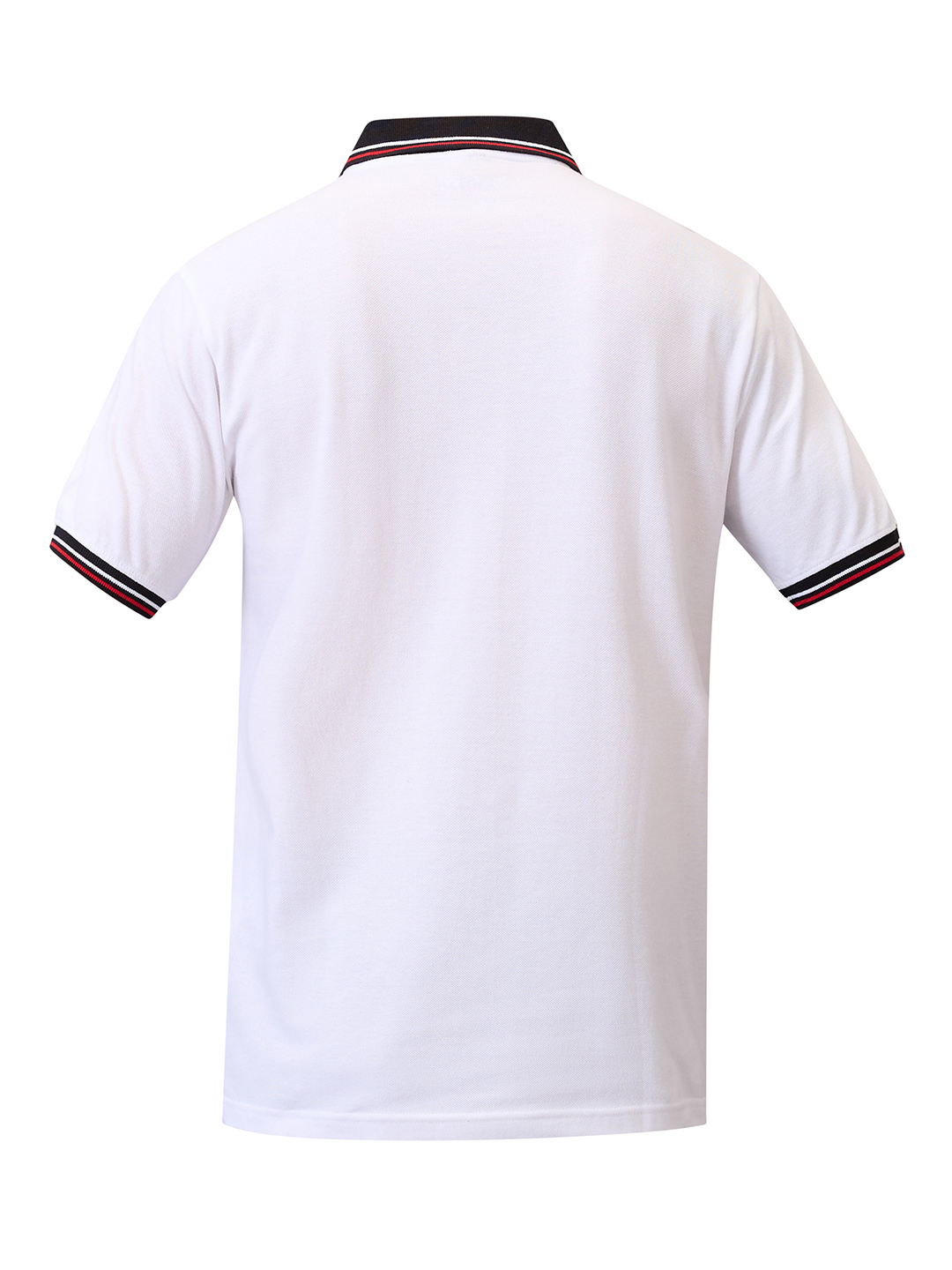 Lucknow Super Giants Men White Solid Half Sleeves Polo Collar Cotton T-Shirt (6)