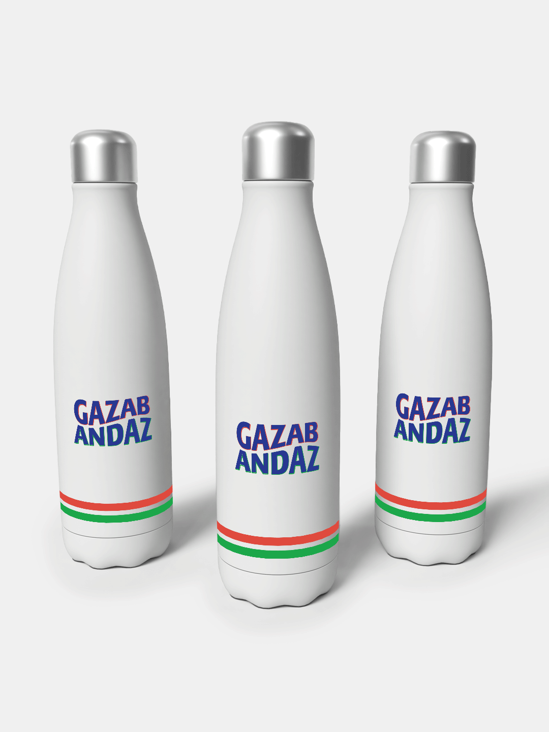 Lucknow Super Giants Navy Blue and White Logo Printed Gazab Andaz Double Walled Stainless Steel Vacuum Insulated Flask B (4)
