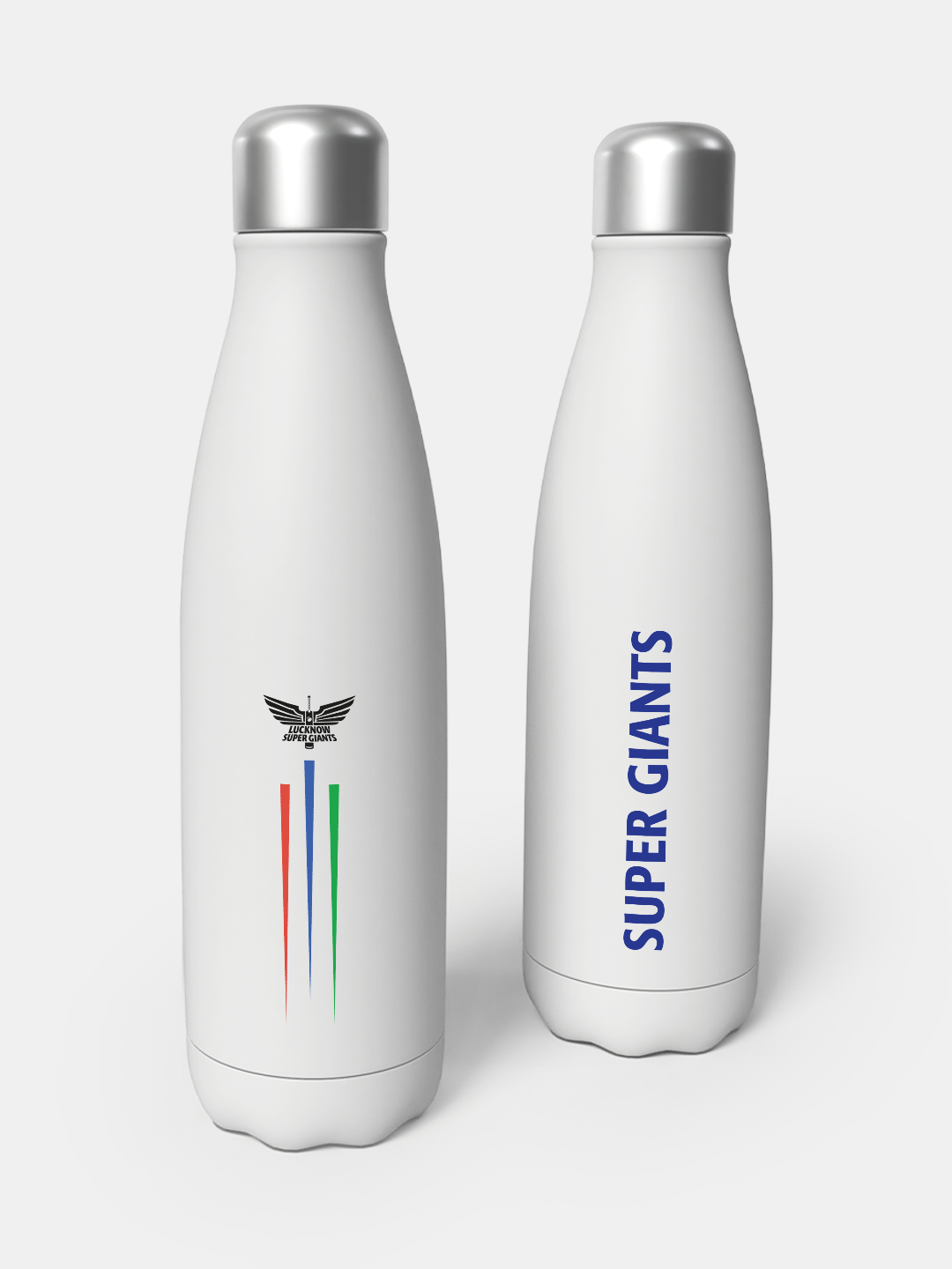 Lucknow Super Giants Navy Blue Logo Printed Super Giants Double Walled Stainless Steel Vacuum Isulated Flask Bottle - 50 (1)