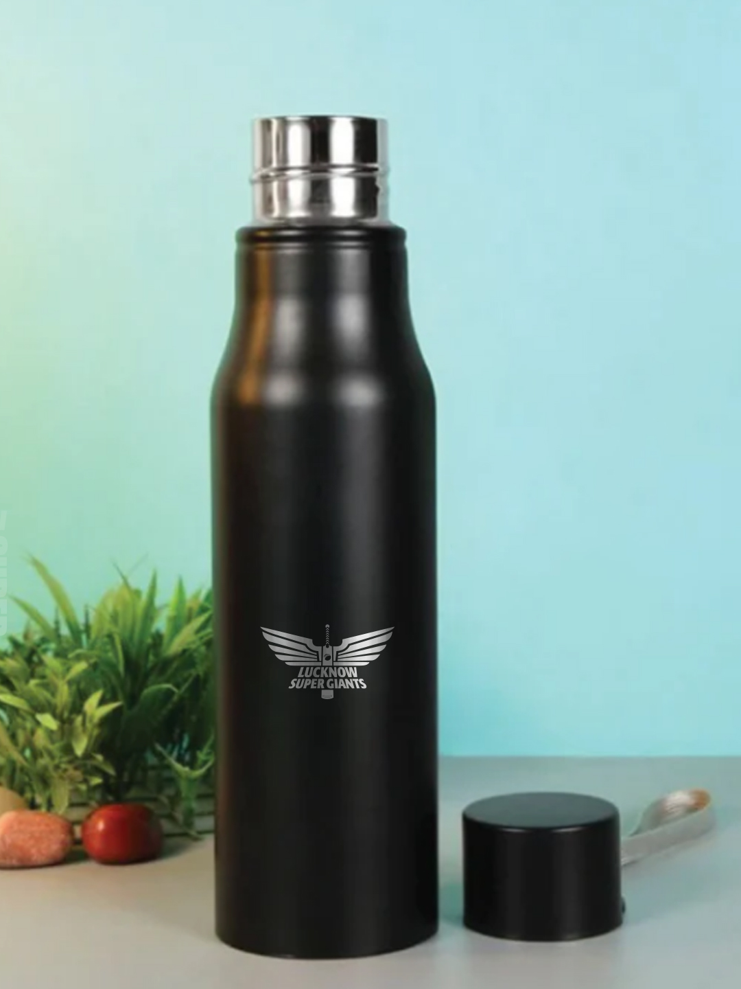 Lucknow Super Giants Single Walled, Easy to Carry, Leak-Proof, Rust Free, Stainless Steel Bottle - 750 Ml (Black) (2)