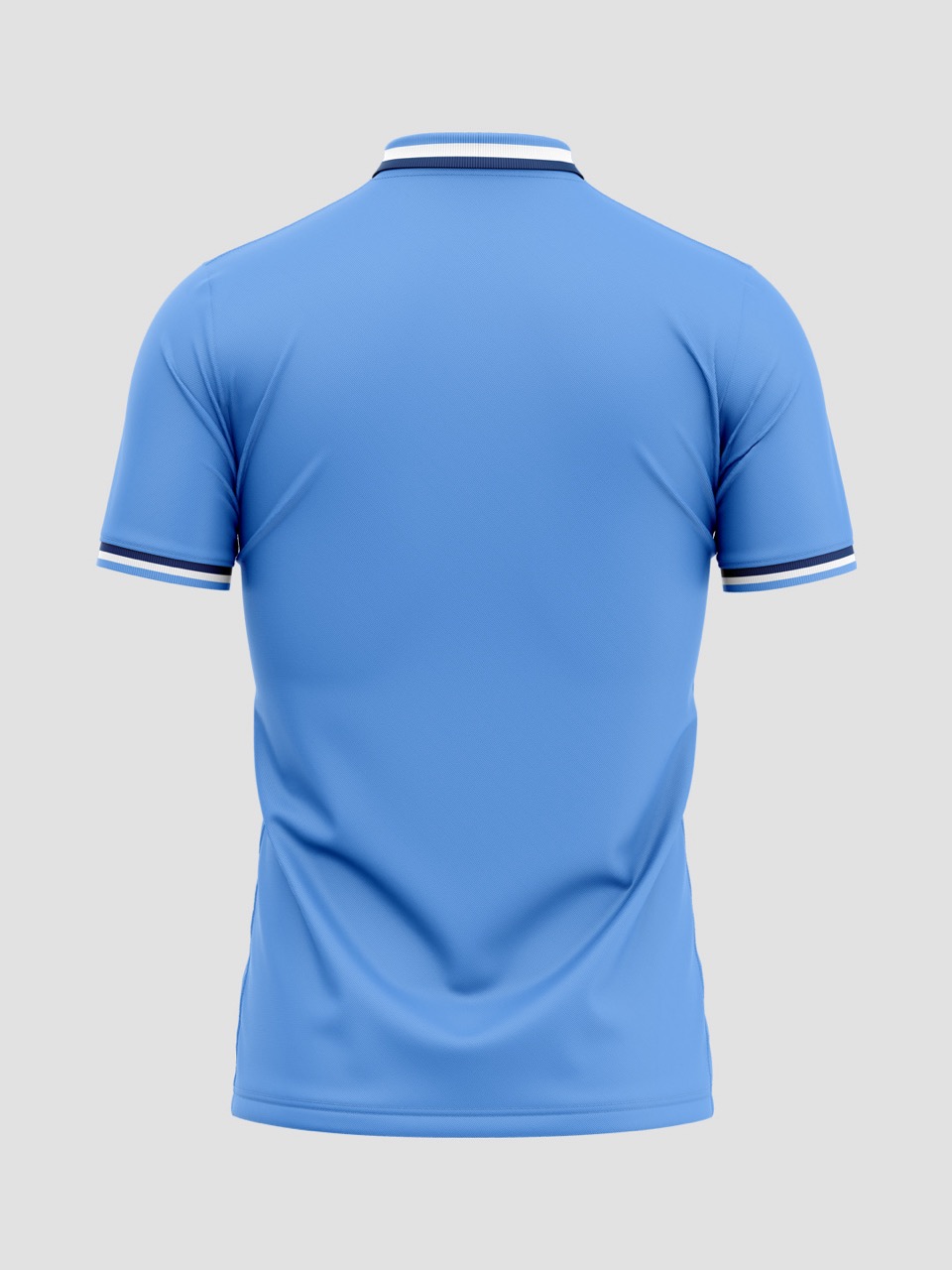 Lucknow Super Giants Unisex Blue Logo Printed Half Sleeves Polo Collar Polyester Travel T-Shirt (2)