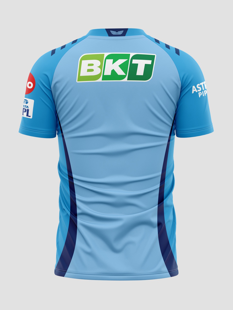 Lucknow Super Giants Unisex Sky Blue Printed Half Sleeves Round Neck Polyester Practice Jersey (2)