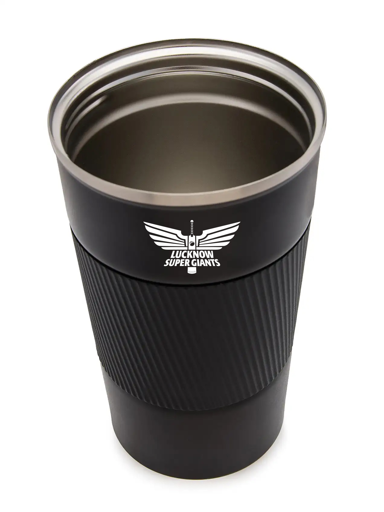Lucknow Super Giants Vacuum Insulated Double-Walled with Spill Proof Flip Top Stainless Steel Coffee Tumbler - 400 ML (B (2)