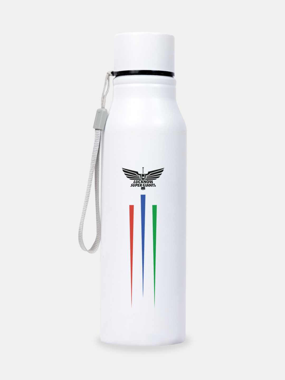 Lucknow Super Giants White and Navy Blue Logo Printed Super Giants Water Bottle Single Walled Stainless Steel - 800 ML (1)