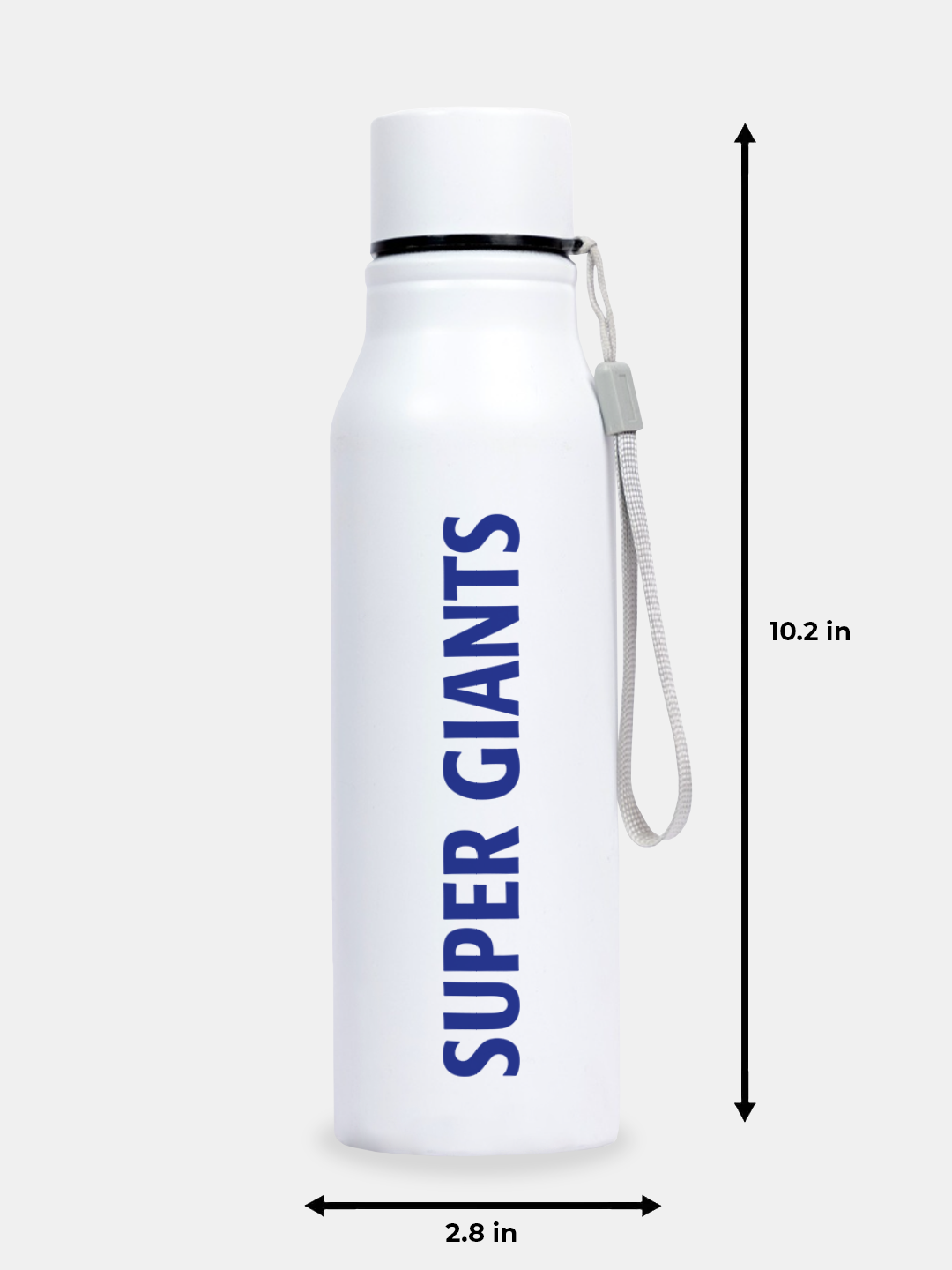 Lucknow Super Giants White and Navy Blue Logo Printed Super Giants Water Bottle Single Walled Stainless Steel - 800 ML (4)