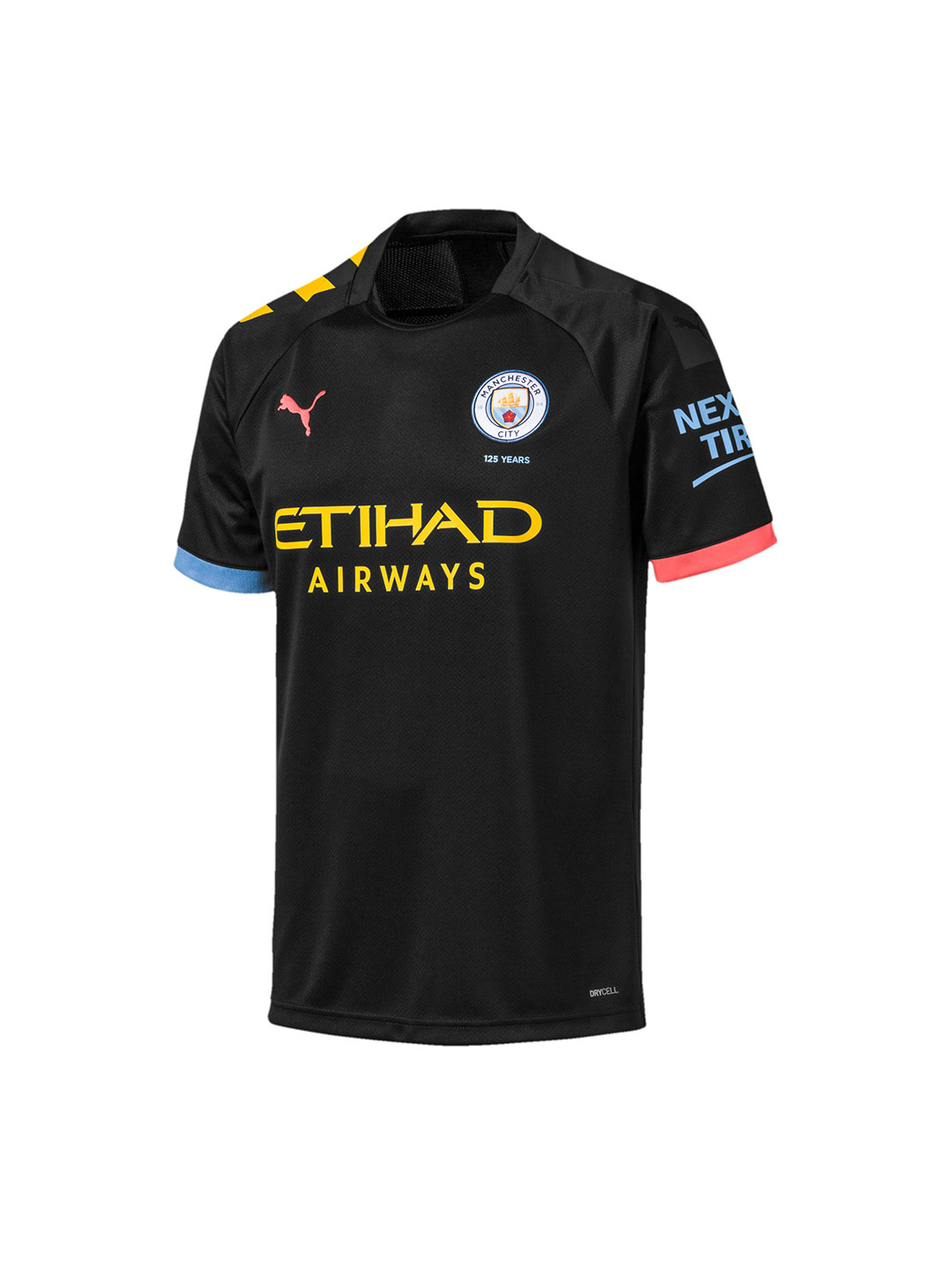 Manchester City F.C. Manchester City FC Puma Black and Georgia Peach Away Jersey (1)