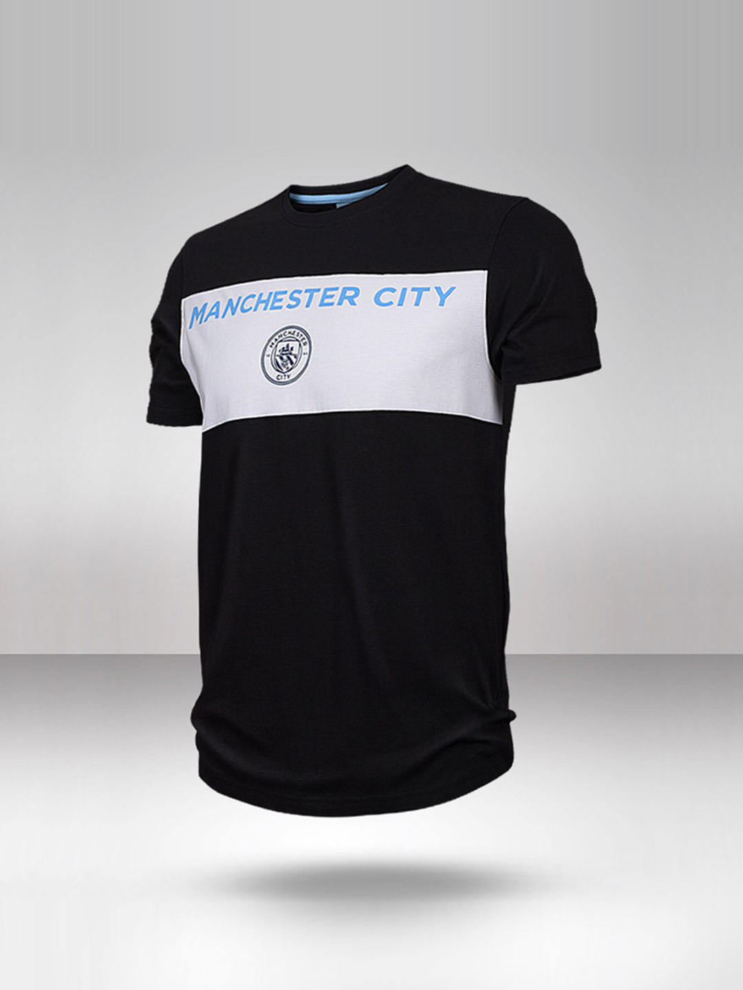 Manchester City F.C. Manchester City T Shirt with Contrast Colouring