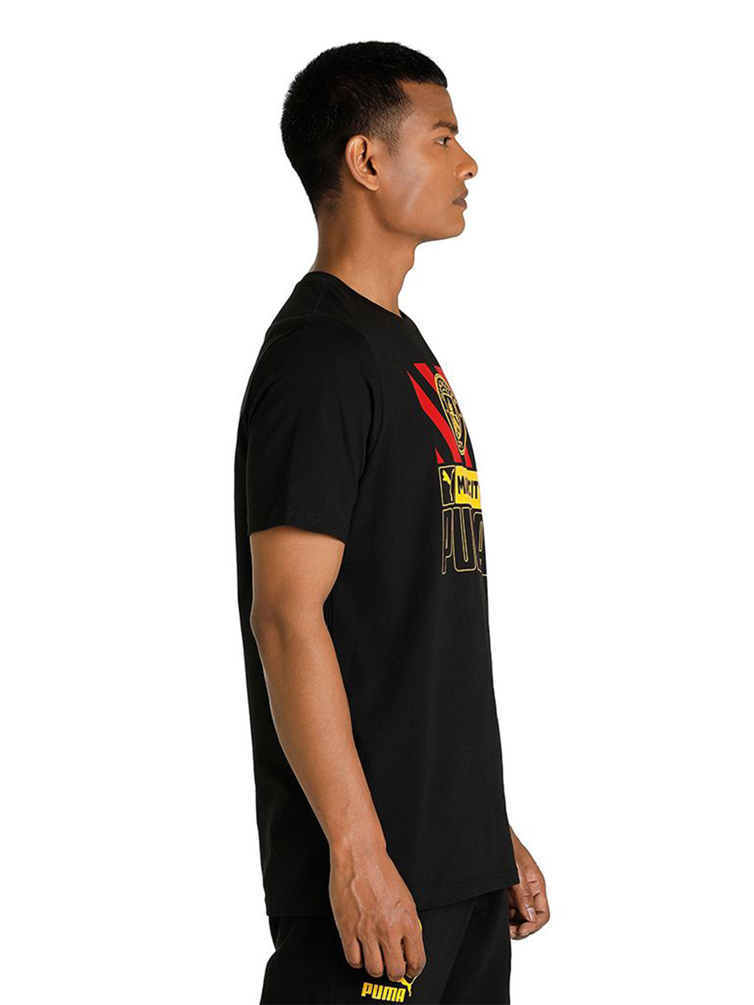 Manchester City F.C. Men Black and Red Graphic Printed Half Sleeves Round Neck Cotton Football Core T-Shirt (2)