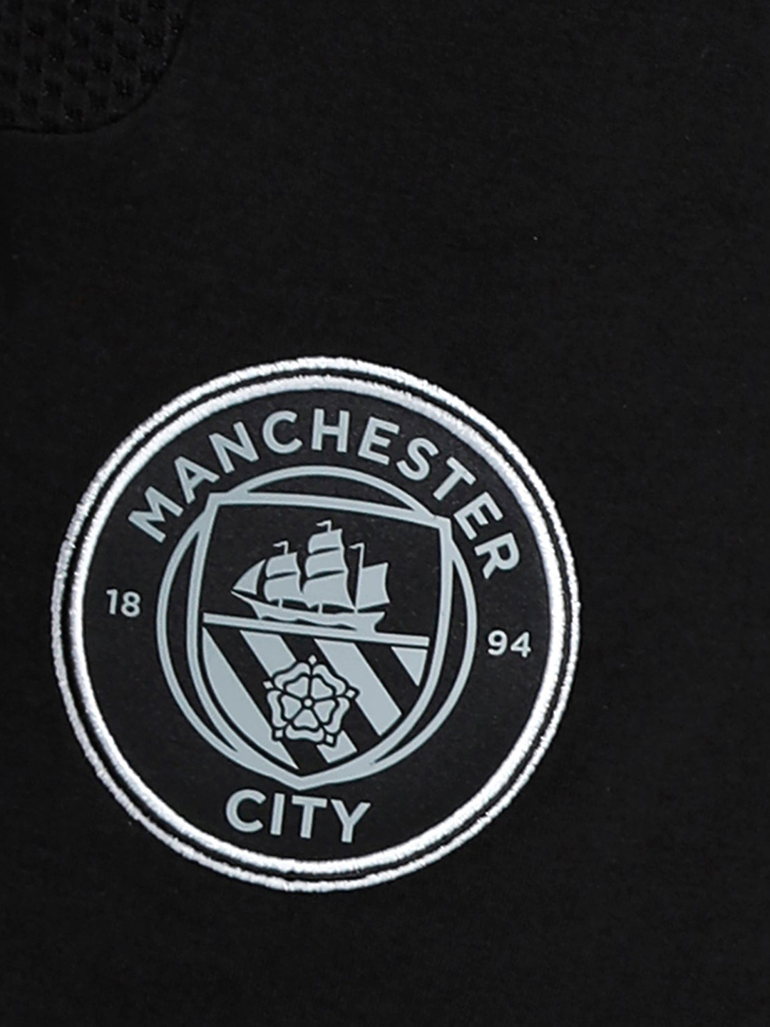 Manchester City F.C. Men Black Logo Printed Mid-Rise Cotton Sports Shorts (6)