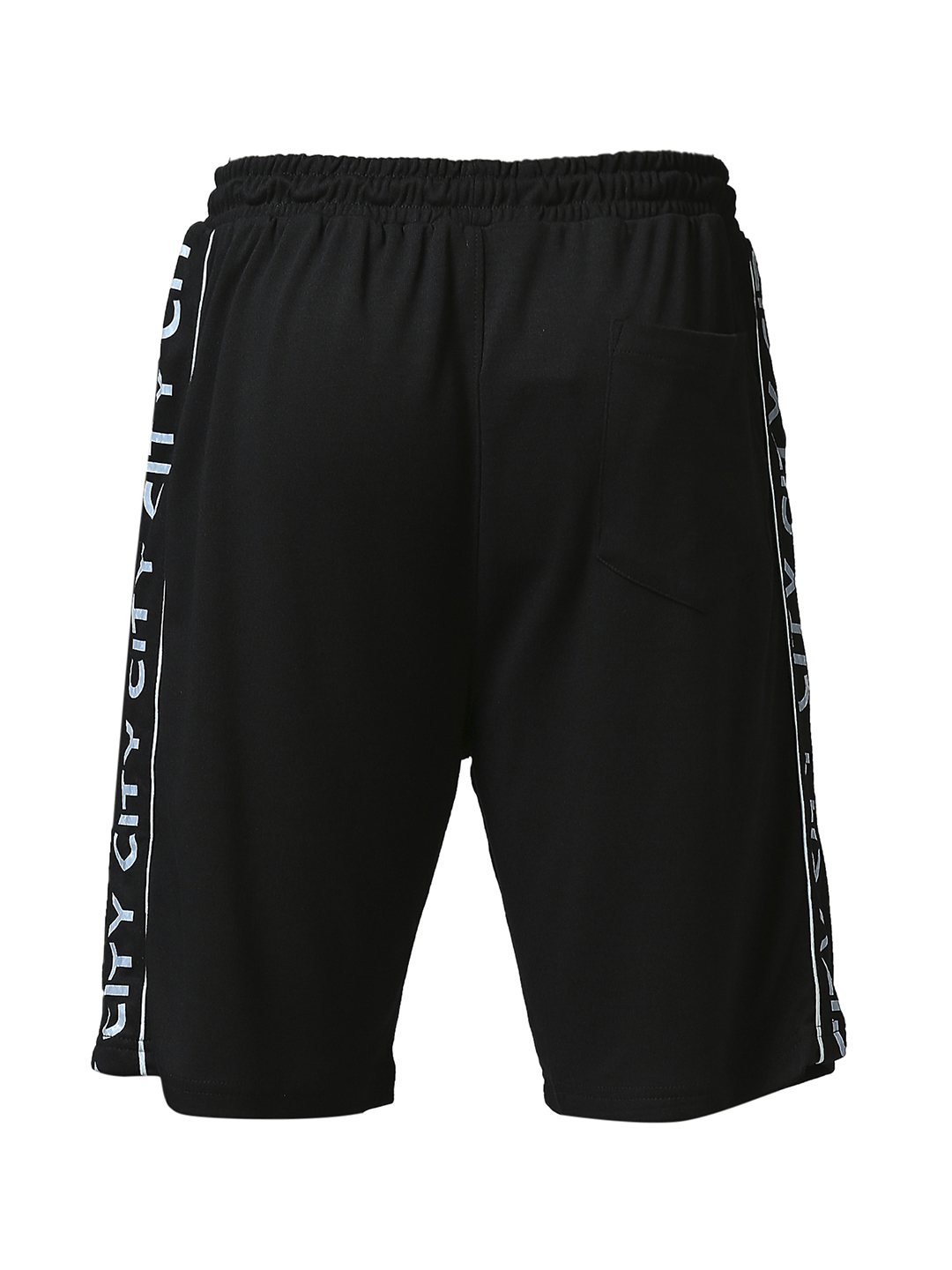 Manchester City F.C. Men Black Logo Printed Mid-Rise Polyester Athleisure Shorts (7)