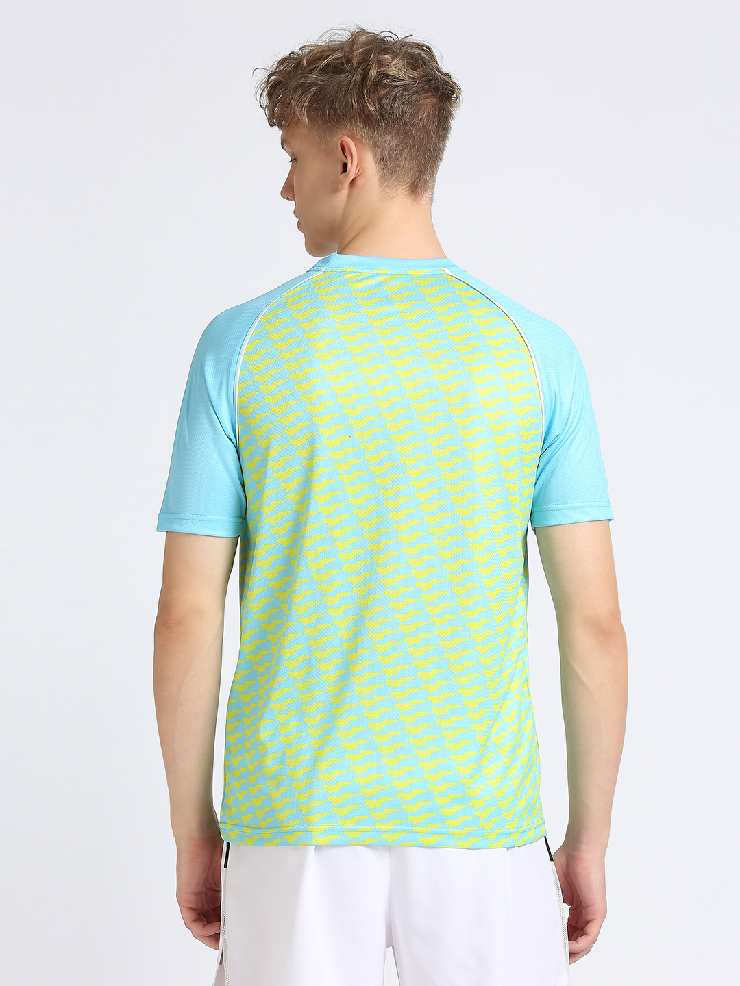Manchester City F.C. Men Blue and Yellow Printed Round Neck Polyester T-shirt (4)