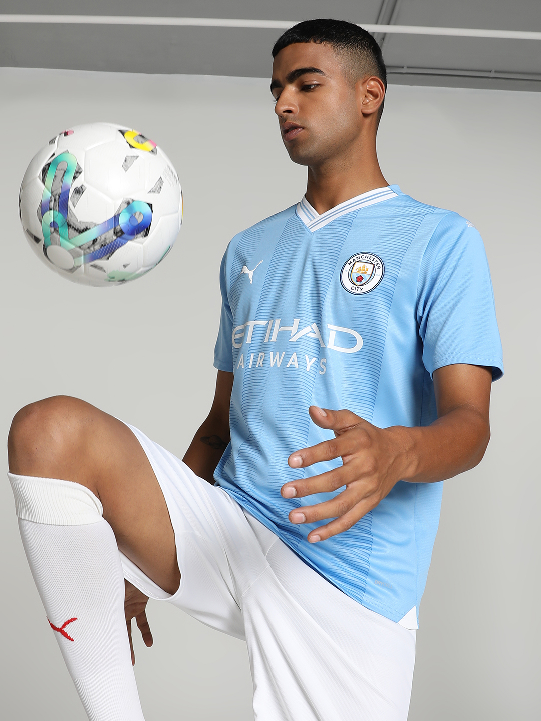 Men Blue Home Replica Polyester Jersey
