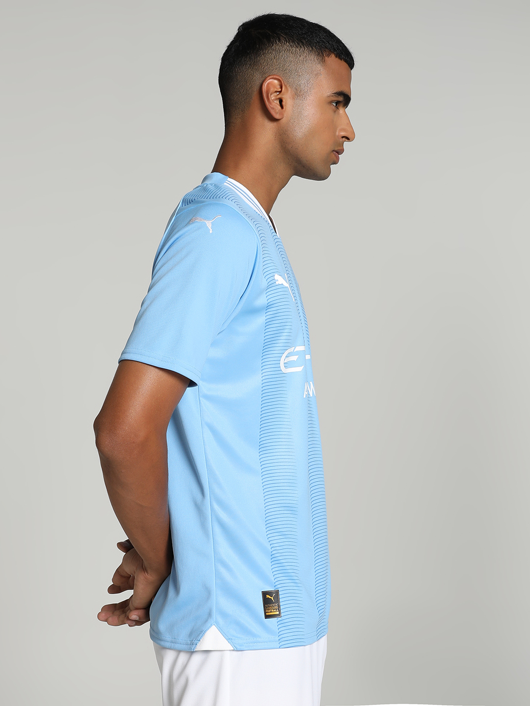 Manchester City F.C. Men Blue Home Replica Polyester Jersey (2)