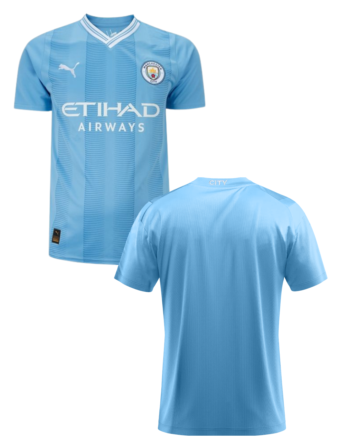 Manchester City F.C. Blue Home Replica Jersey - Customised (3)