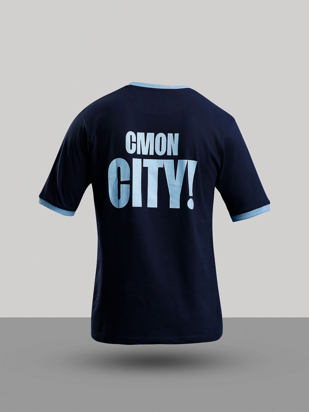Manchester City F.C. Men Blue Typography Logo Printed Round Neck Cotton T-Shirt (8)