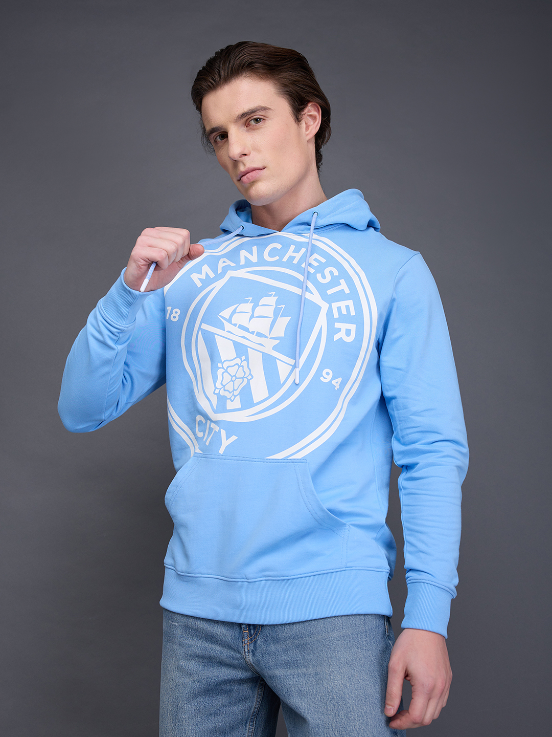 Manchester City F.C. Men Blue Typography Printed Full Sleeves Pullover Cotton Sweatshirt (3)