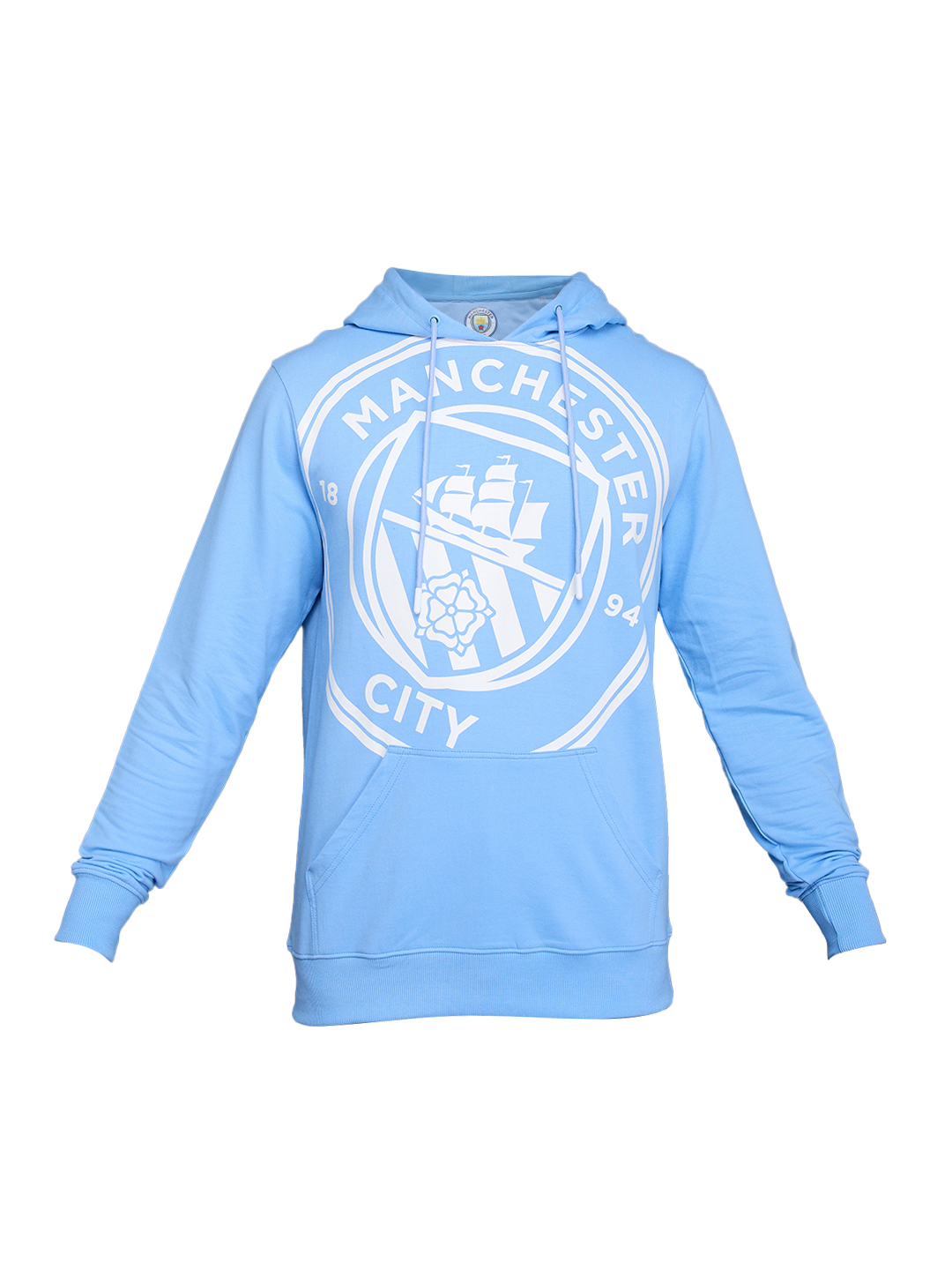 Manchester City F.C. Men Blue Typography Printed Full Sleeves Pullover Cotton Sweatshirt (9)