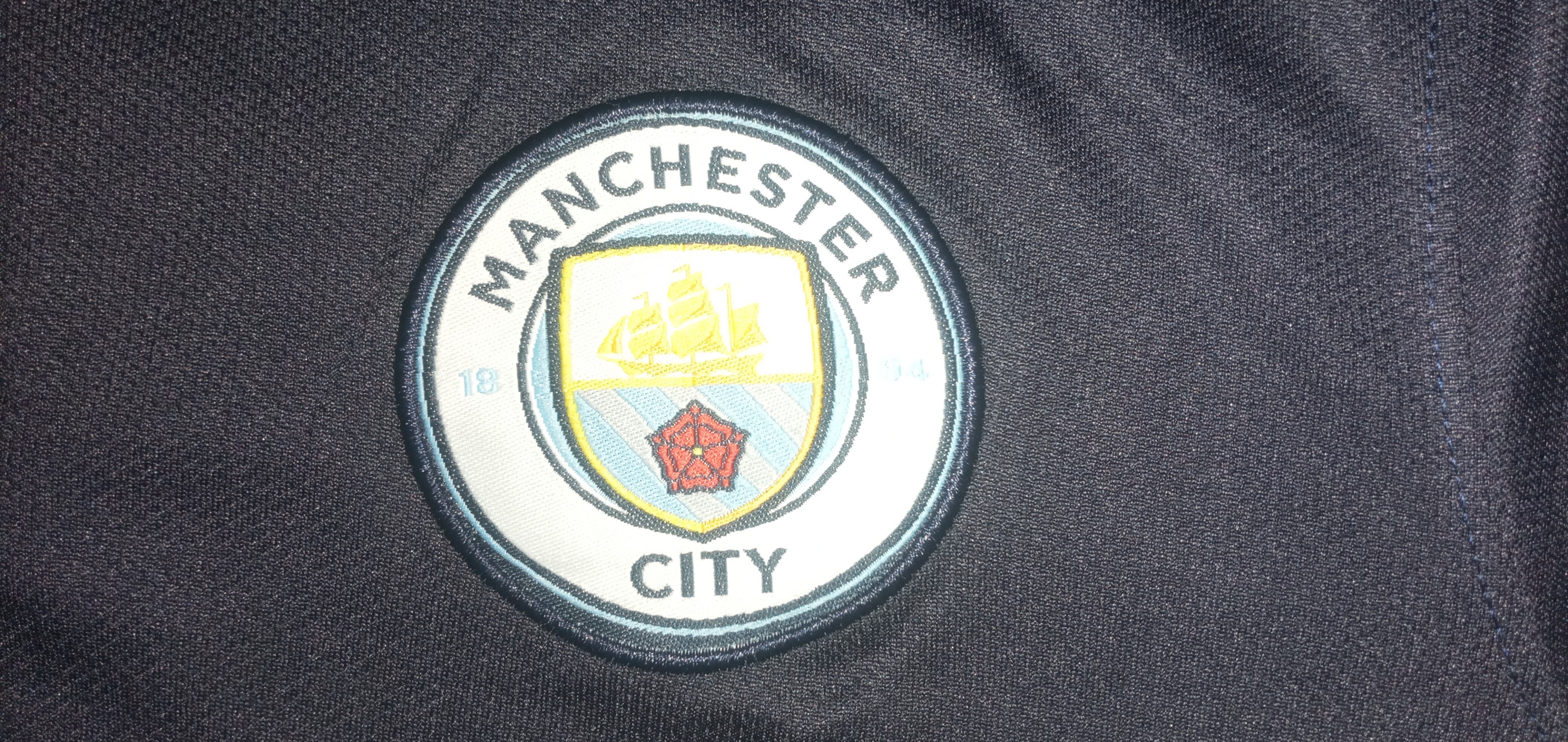 Manchester City F.C. Men Navy Blue Half Sleeves Polo Collar Cut & Sew T-Shirt (9)