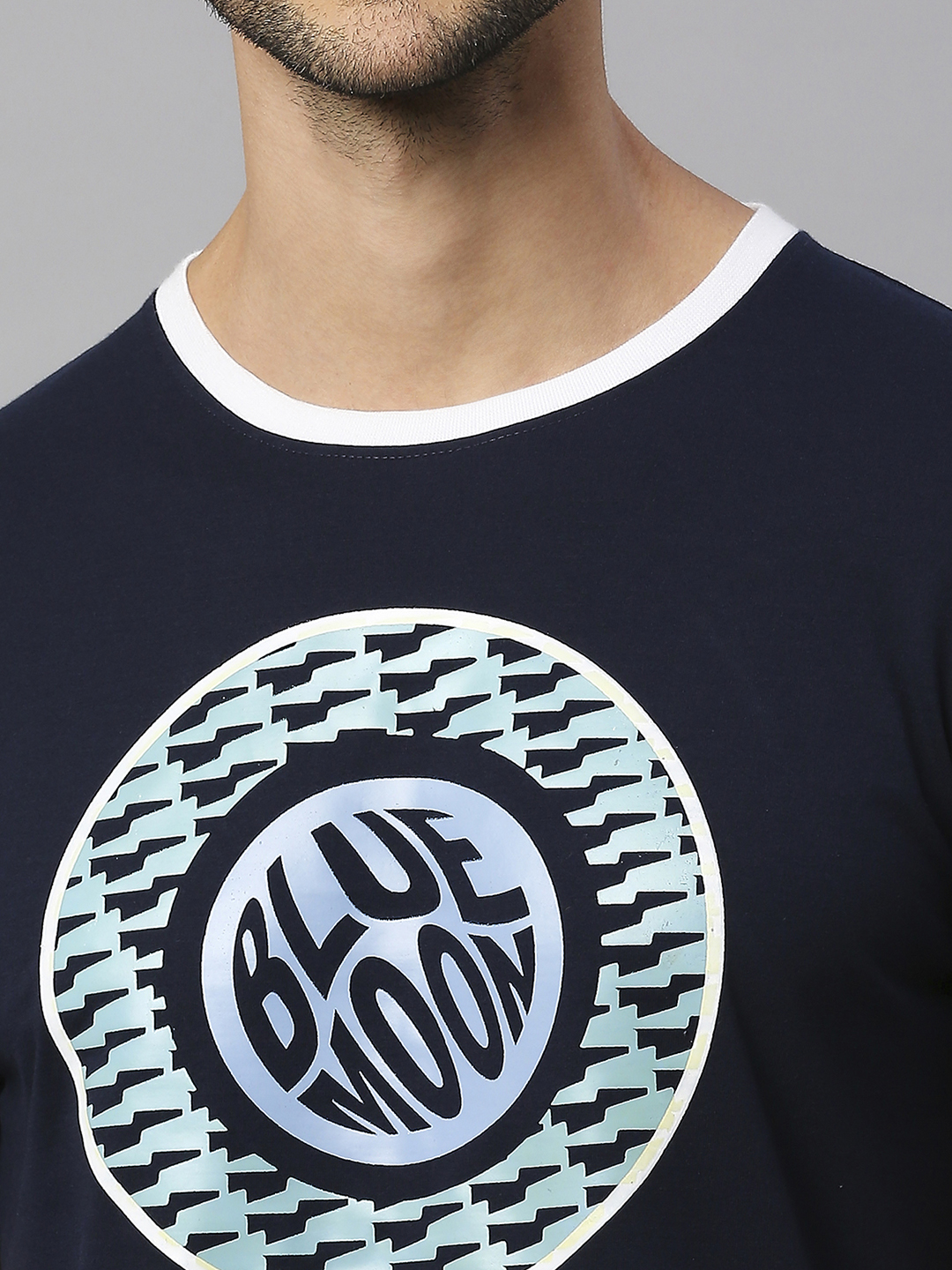 Manchester City F.C. Men Navy Blue Printed Half Sleeves Round Neck Cotton T-Shirt (6)