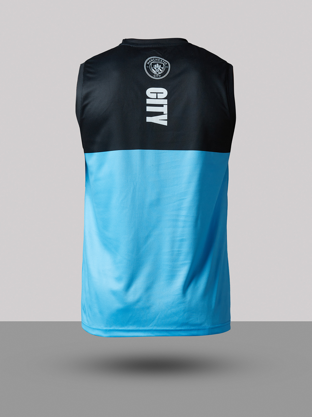 Manchester City F.C. Men Sky Blue and Black Printed Colorblocked Polyester Vest (9)