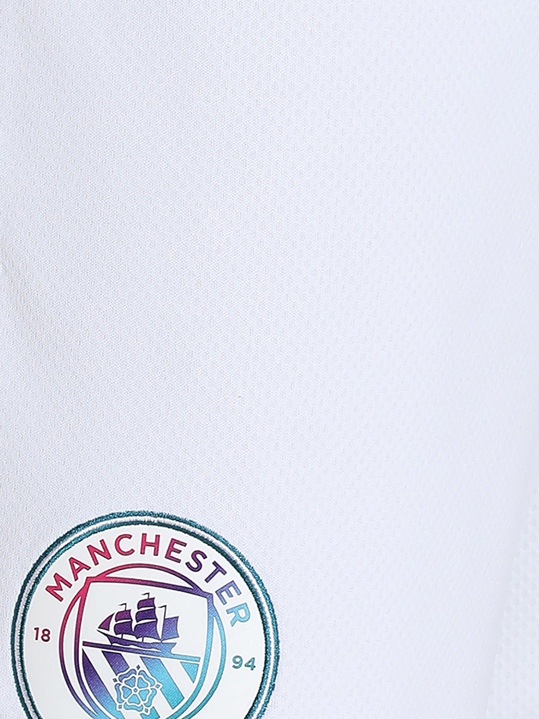 Manchester City F.C. Men White Logo Printed Mid-Rise Cotton Sports Shorts (5)