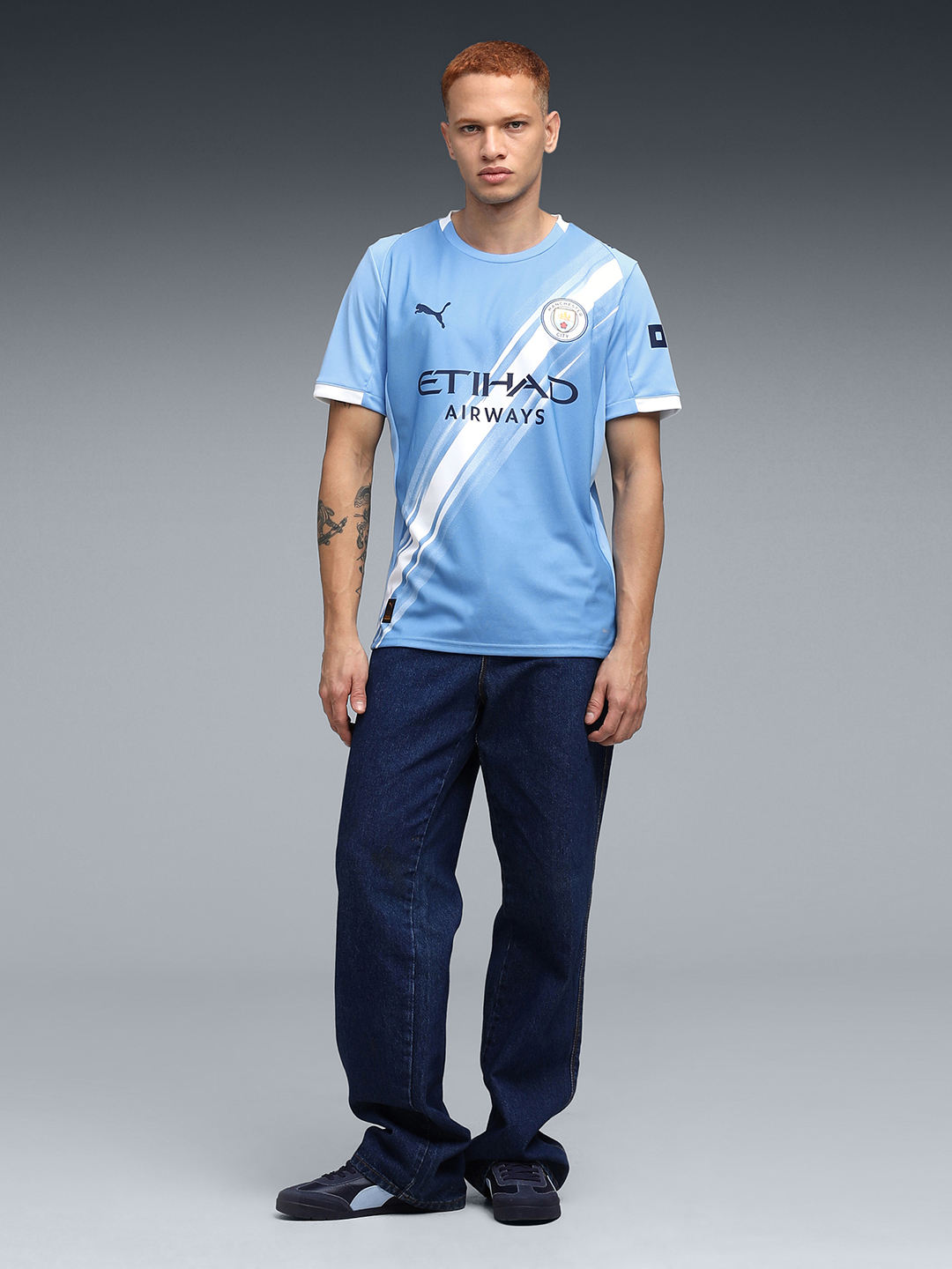 Manchester City F.C. Official 25/26 Home Replica Jersey for Men (5)