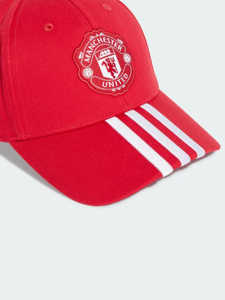 Manchester United F.C. Men Adidas MUFC Baseball Cotton Red Cap (2)