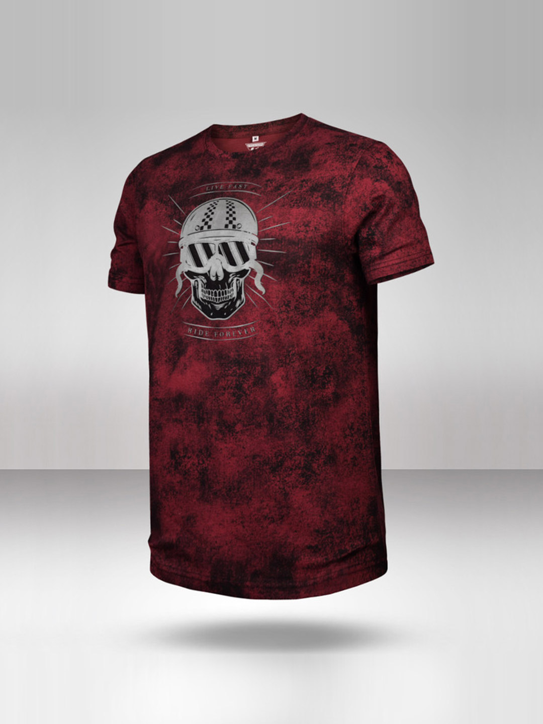 MotoGP Men Maroon Printed T-shirt  (1)