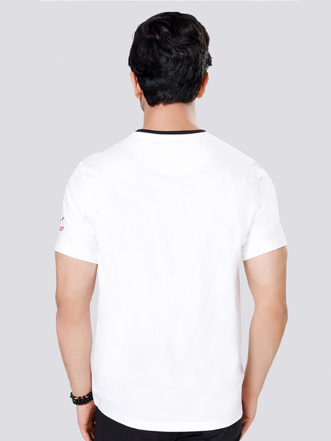 MotoGP Men White Black Printed Round Neck Full Sleeve T-Shirt  (2)