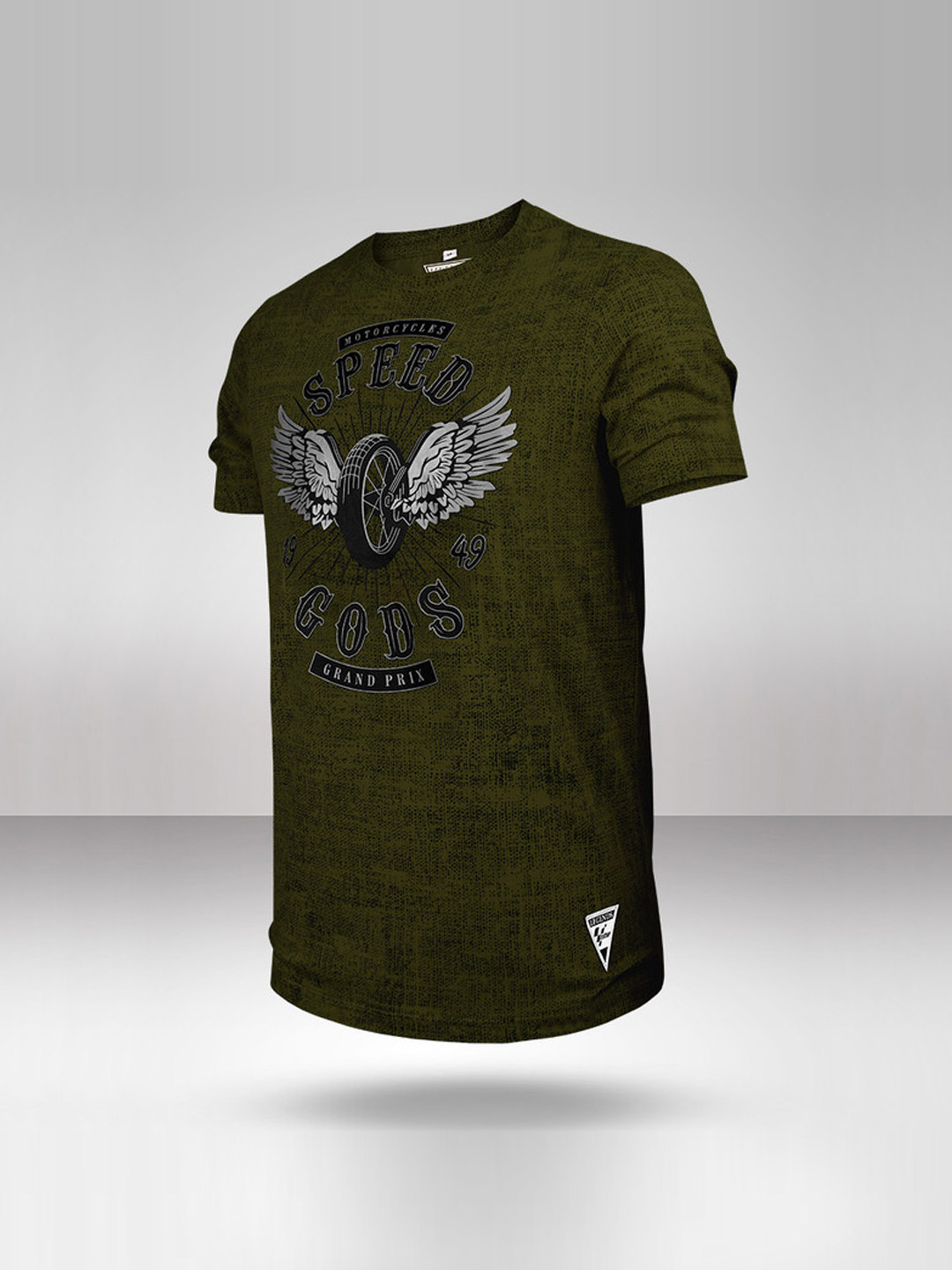 MotoGP MotoGP: Grunge T Shirt - Grunge Olive Green (1)