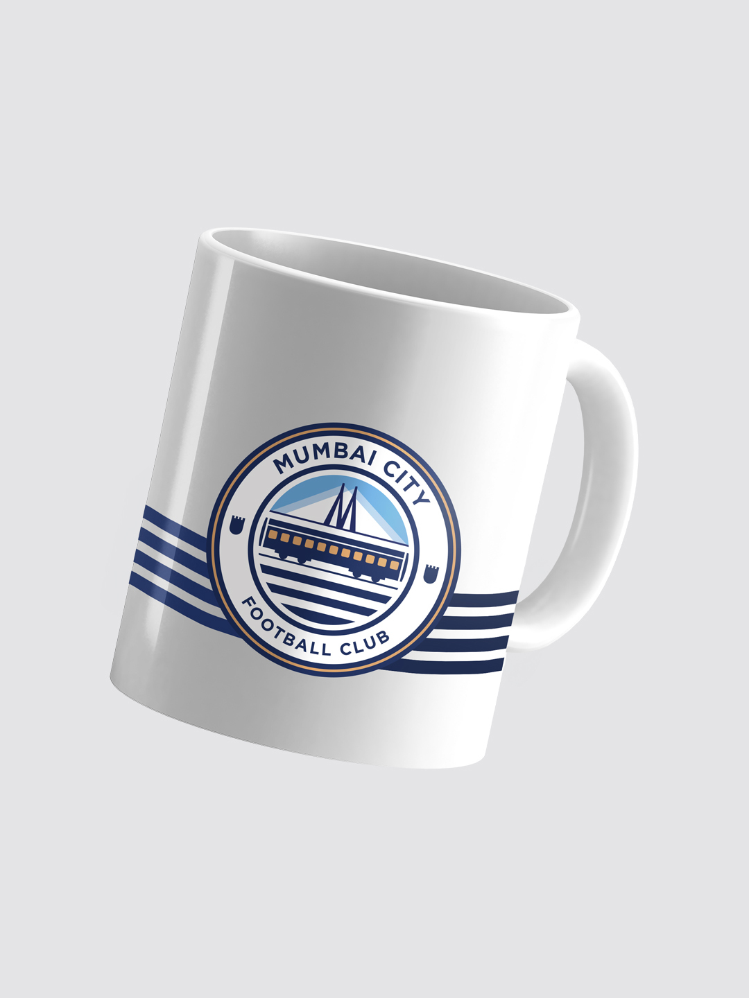 Mumbai City FC Logo Printed Ceramic Coffee Mug - Pack of 1 (1)