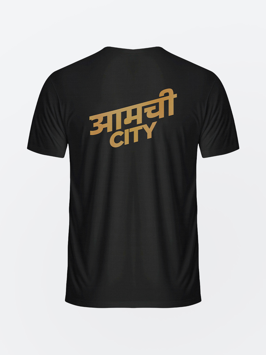 Mumbai City FC Men Black and Gold Printed Round Neck Cotton T-Shirts (2)
