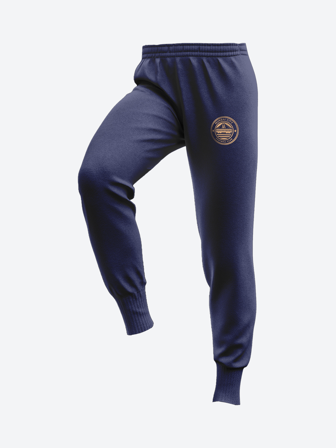Men Navy Blue Printed Regular Fit Joggers