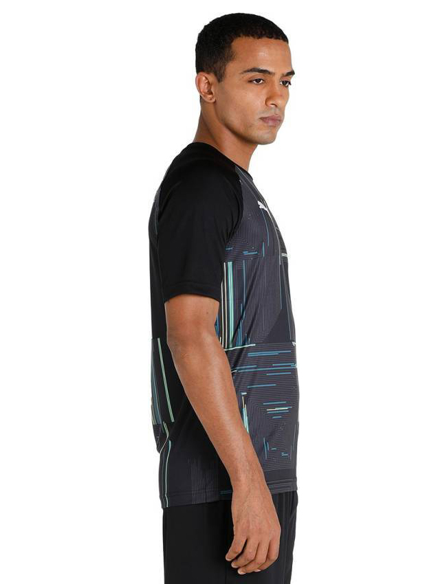 Mumbai City FC Official Puma Men MFC Away Kit Black Polyester Round Collar Half sleeve Jersey (4)