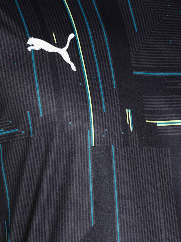Mumbai City FC Official Puma Men MFC Away Kit Black Polyester Round Collar Half sleeve Jersey (6)
