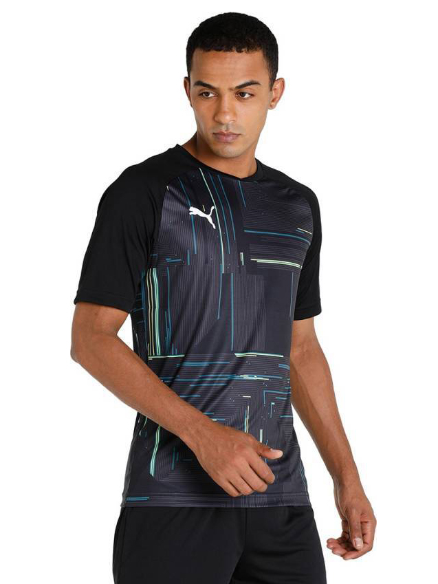 Official Puma Men MFC Away Kit Black Polyester Round Collar Half sleeve Jersey