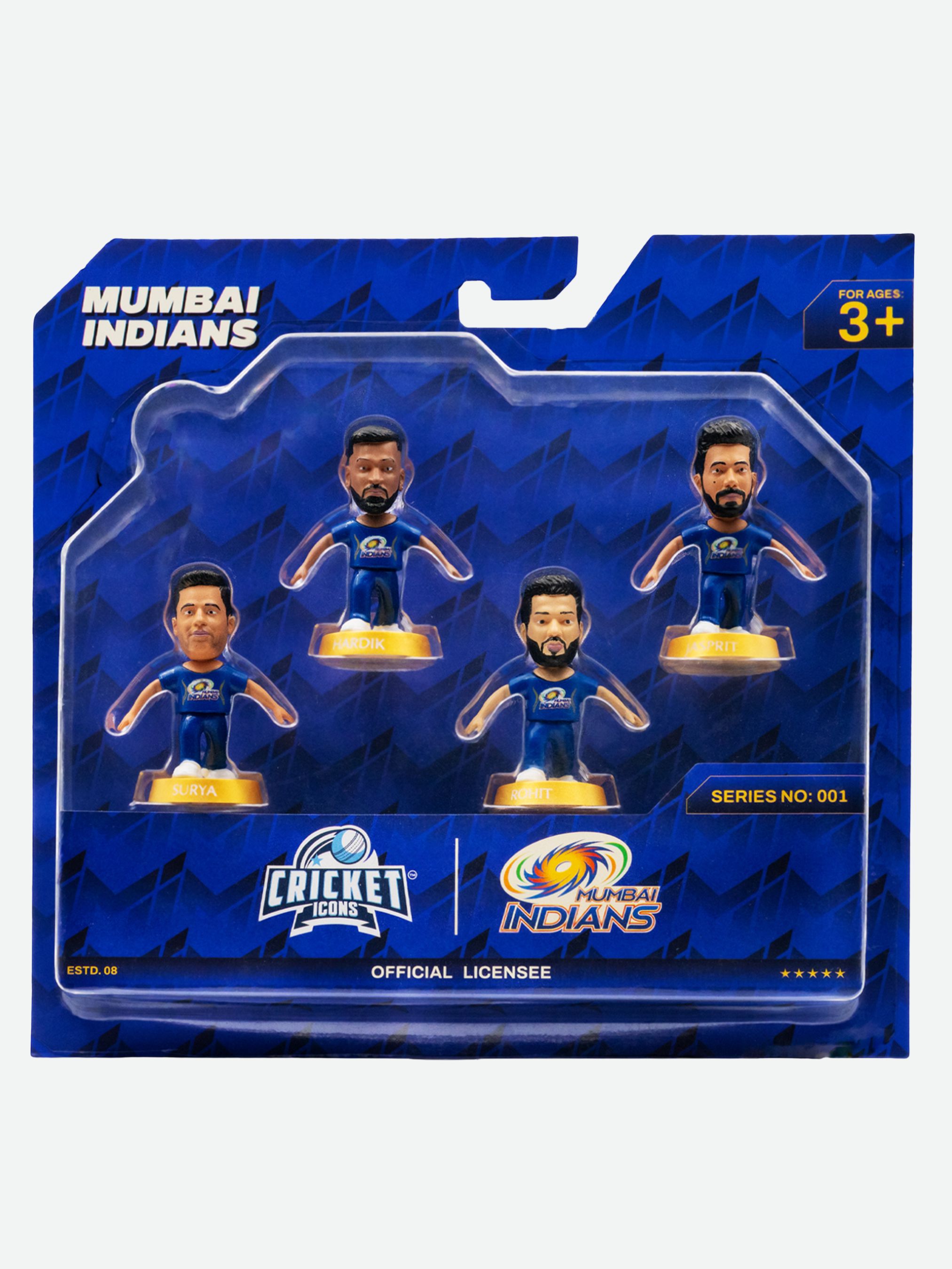 Mumbai Indians Assorted Mumbai Indians Collectible Miniature (Pack of 4)