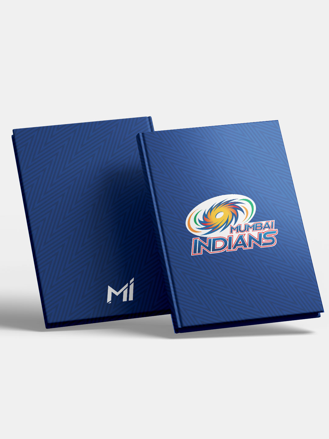 Mumbai Indians Blue and White Logo Printed Hardbound Cover A5 Ruled 100 Pages Diaries - (Pack of 1) (2)