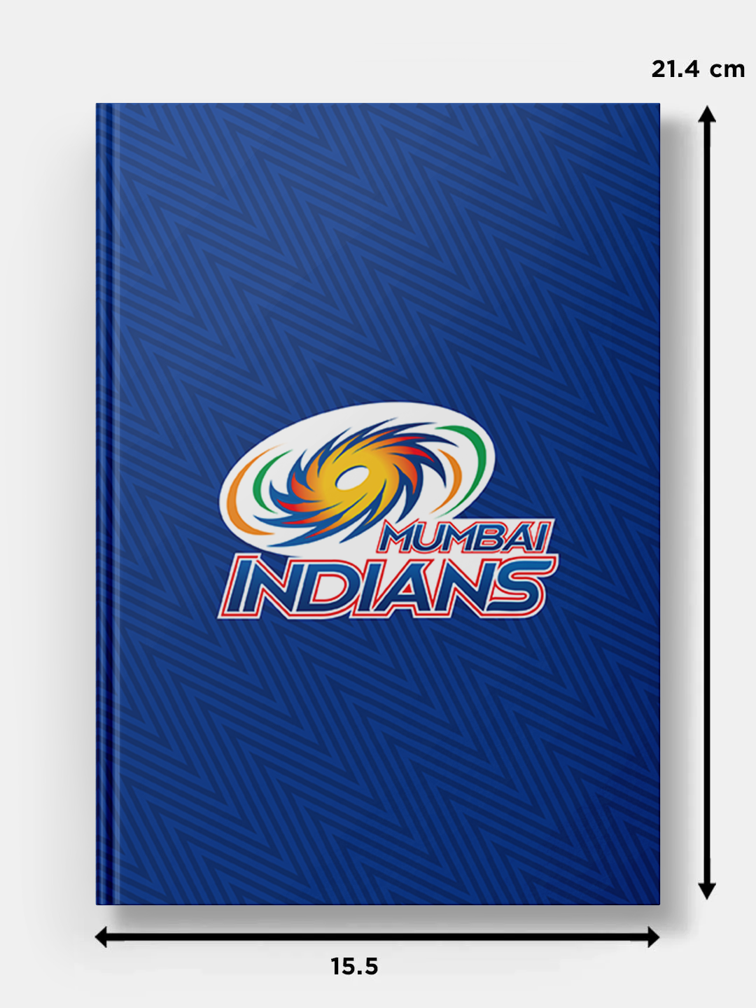 Mumbai Indians Blue and White Logo Printed Hardbound Cover A5 Ruled 100 Pages Diaries - (Pack of 1) (6)
