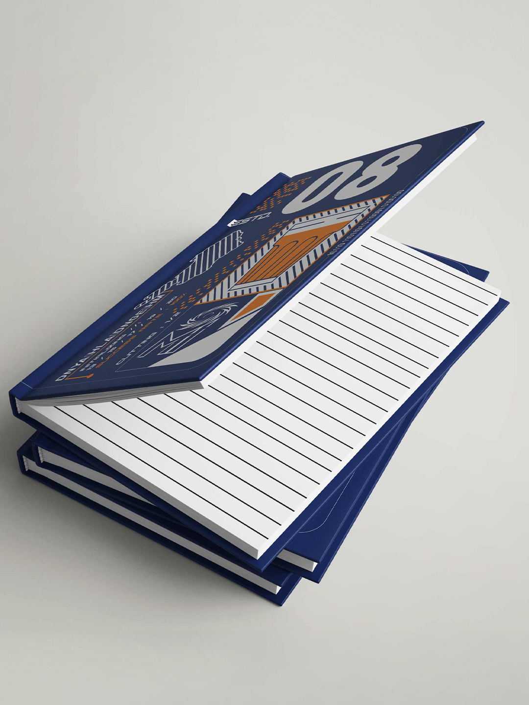 Mumbai Indians Hardbound Cover, A5 Ruled 100 Pages, Easy to Carry, Notebook for Home, Office, Travel Diary - Pack of 1 ( (3)