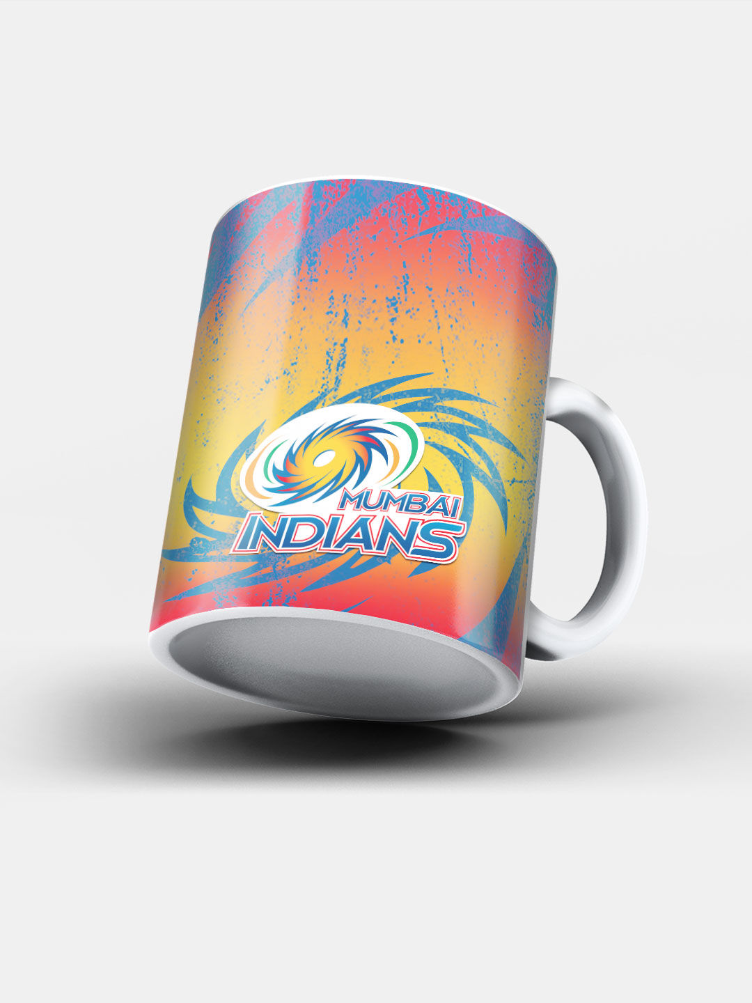 Mumbai Indians Blue and Yellow Printed MI Grudge Ceramic Matte Coffee Mug 325 ml - Pack of 1 (1)