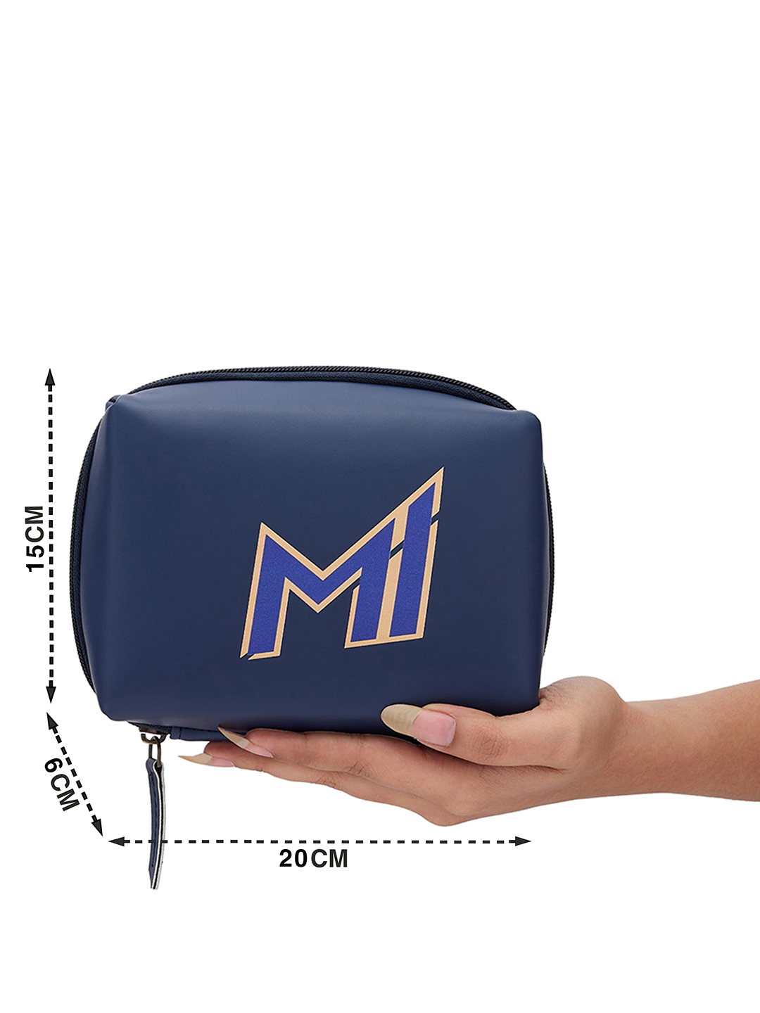 Mumbai Indians Portable Electronics Accessories and Gadget Organizer Bag with Multi Compartments (Blue) (11)