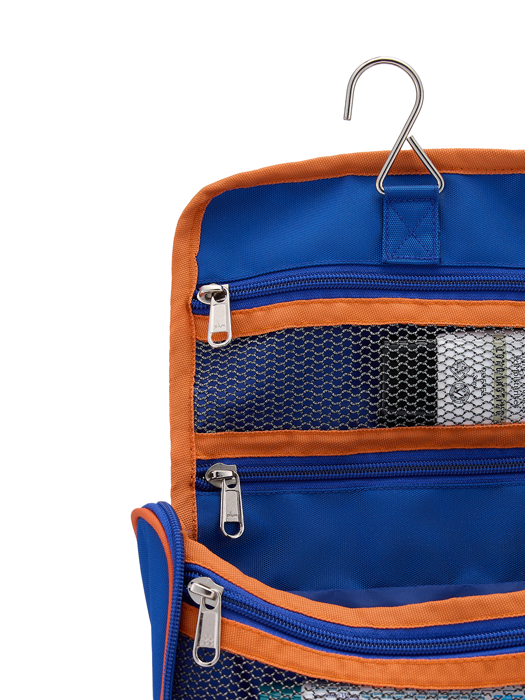 Mumbai Indians Travel Organizer For Shaving Kit and Cosmetics Toiletry Kit Bag with Large Storage Compartments (Blue) (10)