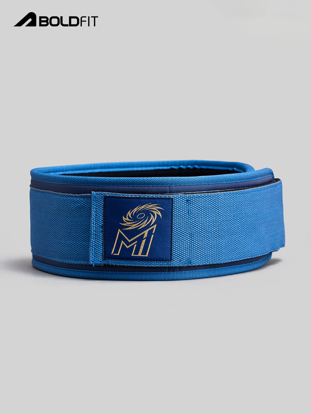 Mumbai Indians Blue Printed Weight Lifting Gym Belt Fot Back Support by Boldfit (3)